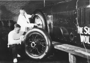 Sunbeam Prints: Sunbeam 1000hp World Land speed record attempt at Daytona 1927