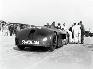 Sunbeam Prints: Sunbeam 1000hp World Land speed record attempt at Daytona 1927