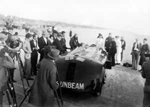 Sunbeam Prints: Sunbeam 1000hp World Land speed record attempt at Daytona 1927