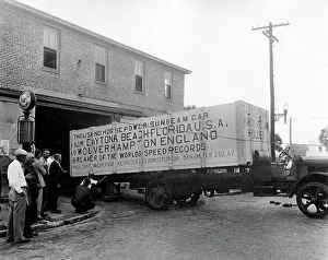 Sunbeam Prints: Sunbeam 1000hp World Land speed record attempt at Daytona 1927