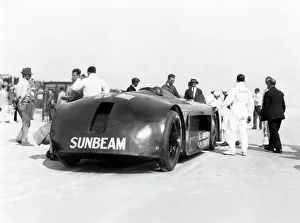 Sunbeam Prints: Sunbeam 1000hp World Land speed record attempt at Daytona 1927