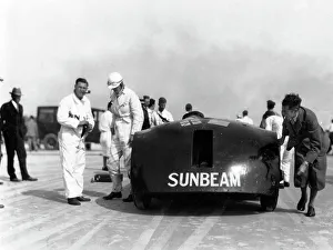 Sunbeam Prints: Sunbeam 1000hp World Land speed record attempt at Daytona 1927