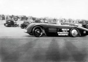 Sunbeam Prints: Sunbeam 1000hp World Land speed record attempt at Daytona 1927