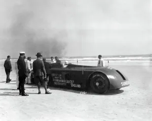 Sunbeam Prints: Sunbeam 1000hp World Land speed record attempt at Daytona 1927