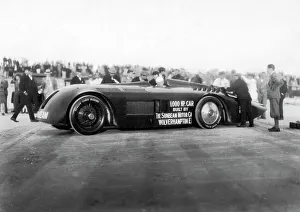 Sunbeam Prints: Sunbeam 1000hp World Land speed record attempt at Daytona 1927