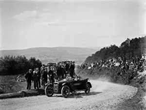Caerphilly Prints: Sunbeam competing in the Caerphilly Hillclimb, Wales, 25 June 1914. Artist: Bill Brunell