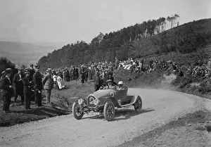 Bend Prints: Sunbeam competing in the South Wales Auto Club Caerphilly Hillclimb, Wales, pre 1915