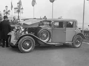 Spare Wheel Prints: Sunbeam of LV Cozens, Monte Carlo Rally, 1929. Artist: Bill Brunell
