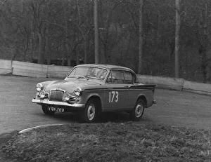 Rally Prints: Sunbeam Rapier, Peter Harper, winning 1958 RAC Rally. Creator: Unknown