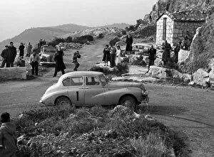 Moss Gallery: Sunbeam Talbot 90, Stirling Moss, 1954 Monte Carlo rally. Creator: Unknown