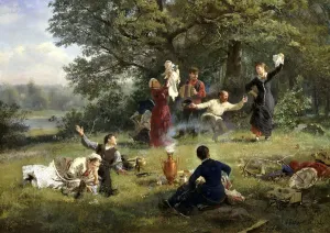 Aleksey Collection: Sunday, 1884. Artist: Alexei Ivanovich Korzukhin
