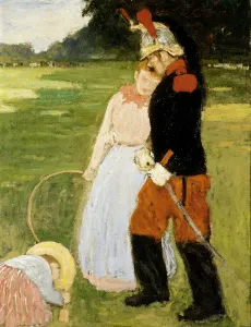 Sunday in the Bois de Boulogne. Artist: Evenepoel, Henri Jacques Edouard (1872-1899) Sunday in the Bois de Boulogne. Artist: Evenepoel, Henri Jacques Edouard (1872-1899)