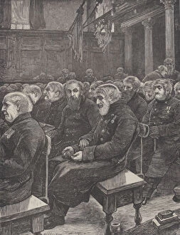 Pensioner Gallery: Sunday at Chelsea Hospital (from 'The Graphic, 'vol. 3), February 18, 1871