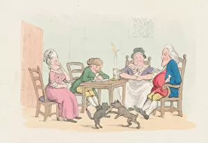 Pets Gallery: Sunday Evening, May 21, 1803. May 21, 1803. Creator: Thomas Rowlandson