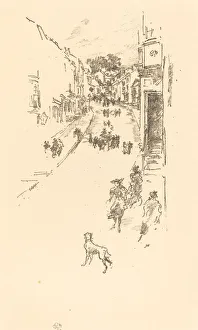 Rosenwald Collection Prints: Sunday, Lyme Regis, 1895. Creator: James Abbott McNeill Whistler