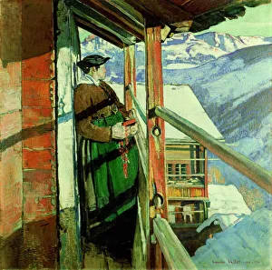 Albula Range Collection: Sunday Morning, 1908-1909. Creator: Vallet, Edouard (1876-1929)