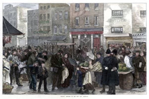 Crowd Collection: Sunday Morning in the New Cut, Lambeth, 1872. Artist: Smith