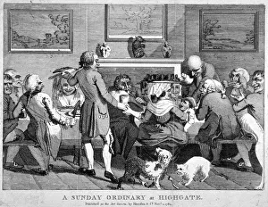 Service Industry Prints: A Sunday ordinary at Highgate, 1784