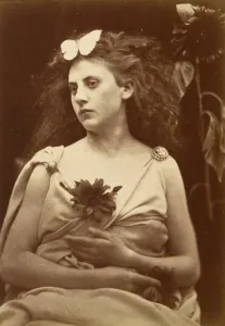 Sunflower Prints: The Sunflower, early 1870s. Creator: Julia Margaret Cameron