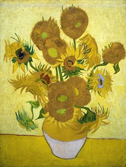 Images Dated 2nd November 2013: The Sunflowers, 1889. Artist: Gogh, Vincent, van (1853-1890)