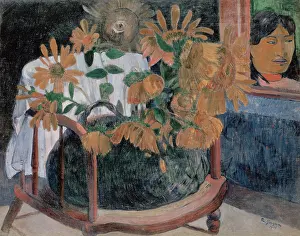 Blooming Prints: Sunflowers, 1901. Creator: Paul Gauguin