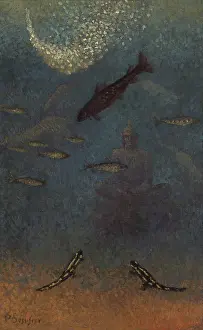 Paul 1864 1927 Prints: The Sunken Buddha - Homage to Odilon Redon, 1916. Creator: Serusier, Paul (1864-1927)
