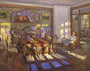 Sunlight through coloured Glass Windows, 1916. Artist: Vinogradov, Sergei Arsenyevich (1869-1938) Sunlight through coloured Glass Windows, 1916. Artist: Vinogradov, Sergei Arsenyevich (1869-1938)