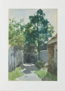 Weissenbruch Jan Hendrik Prints: Sunny courtyard, 1834-1903. Creator: Jan Hendrik Weissenbruch