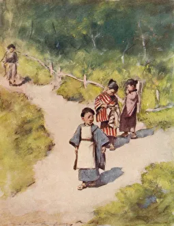 A Record In Colour Prints: A Sunny Stroll, c1887, (1901). Artist: Mortimer L Menpes