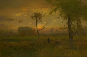 Inness George Prints: Sunrise, 1887. Creator: George Inness