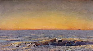 Bruno Anders Liljefors Prints: Sunrise, 1896. Artist: Bruno Liljefors