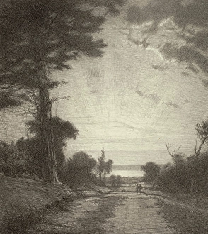 Spirituality Prints: Sunrise, 1924. Creator: Bolton Coit Brown