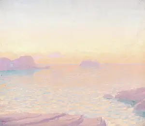 View To Sea Prints: Sunrise, c1880-1931. Creator: Vereker Monteith Hamilton