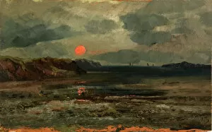 Images Dated 15th May 2021: Sunrise over Fishing Waters--Maine, ca. 1880. Creator: William E. Norton