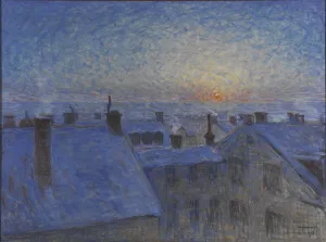 Sunrise over the Rooftops. Motif from Stockholm, 1903