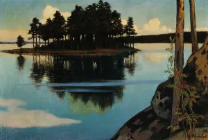 Copse Prints: Sunset, 1898. Creator: Vaino Blomstedt