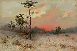 Felicin Moczik Prints: Sunset, 1901. Creator: Felician Moczik