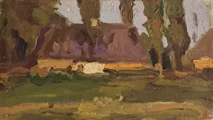 Quercus Prints: At Sunset, before 1903. Creator: Witold Wojtkiewicz
