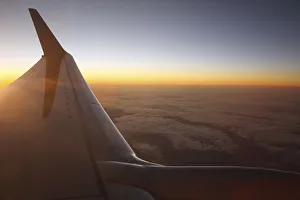 Air Travel Gallery: Sunset at 35, 000 feet above La Palma, Canary Islands, Spain, 2009