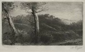 19th 20th Century Gallery: Sunset. Creator: Alphonse Legros (French, 1837-1911)