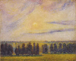 Camille 1830 1903 Prints: Sunset at Eragny, 1890. Artist: Pissarro, Camille (1830-1903)