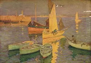 St Ives Gallery: Sunset Glow, St. Ives, 1925. Artist: Terrick Williams