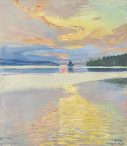 Kalevala Prints: Sunset over Lake Ruovesi