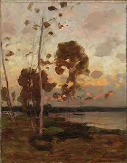 Antell Collections Prints: After the Sunset, Landscape from aland, 1886. Creator: Victor Westerholm