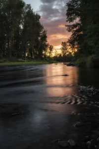 Dusk Gallery: Sunset Over the Molalla. Creator: Joshua Johnston