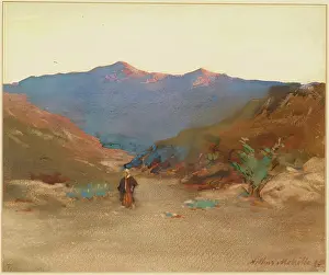 Aberdeen Art Gallery Museums Prints: Sunset in Morocco, 1895. Creator: Arthur Melville