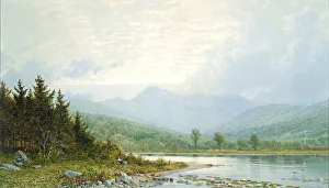 New Hampshire Prints: Sunset on Mount Chocorua, New Hampshire, 1872. Creator: William Trost Richards