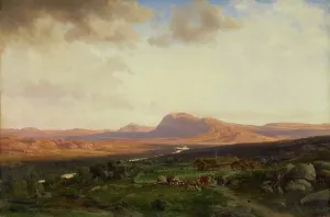 Sunset in the Mountains, 1865. Creator: J. F. Eckersberg