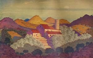 Arial View Collection: Sunset near Colliure, c20th century. Artist: Derwent Lees