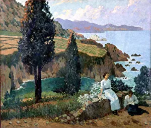 Joan Prints: Sunset oil by Joan Llimona